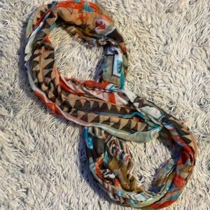 Santa Fe Print Infinity Scarf